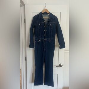 Levi's Western style Blue Denim Jeans Jumpsuit